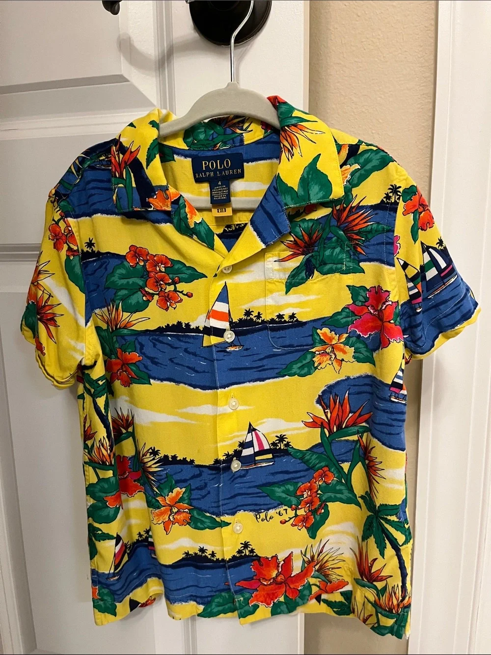 Polo Ralph Lauren Yellow Hawaiian Shirt